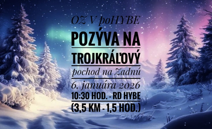 Trojkralovy pochod na Zadnu 2026